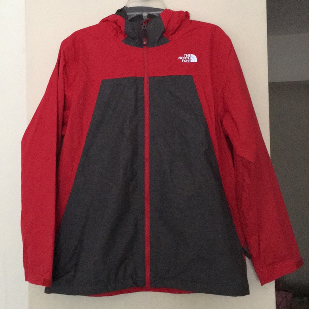 North Face Windbreaker Red Dryvent NWOT